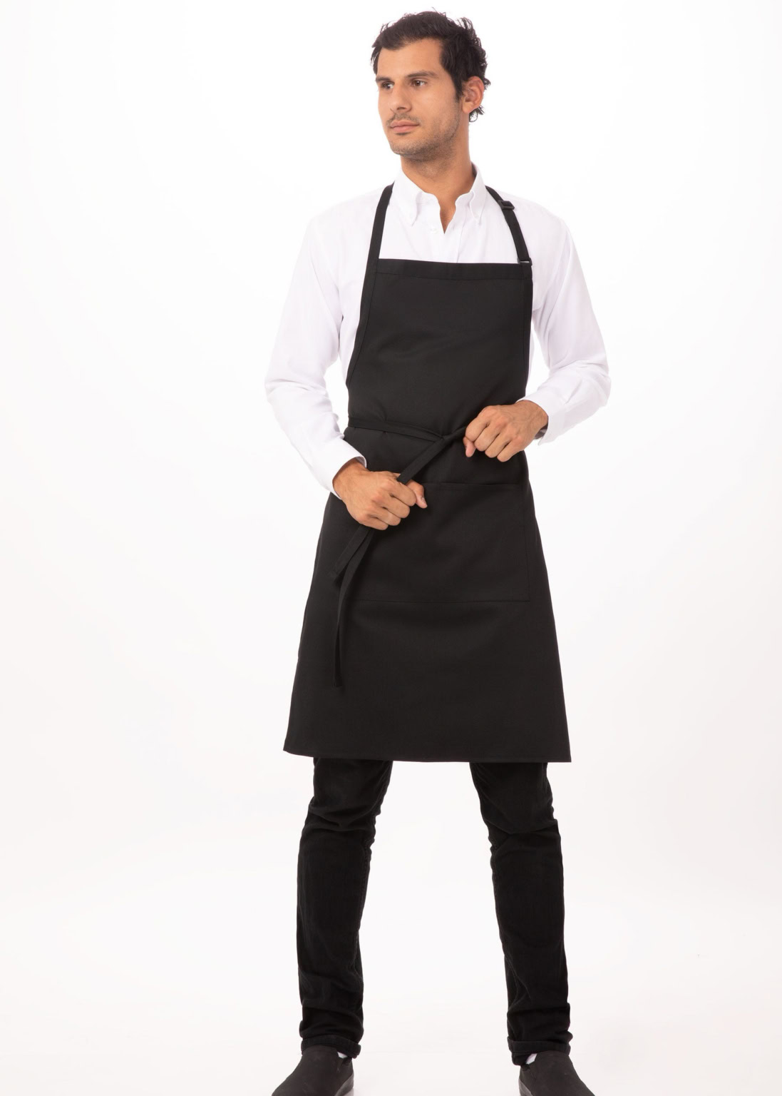 Butcher Apron - Black - Back butcher apron