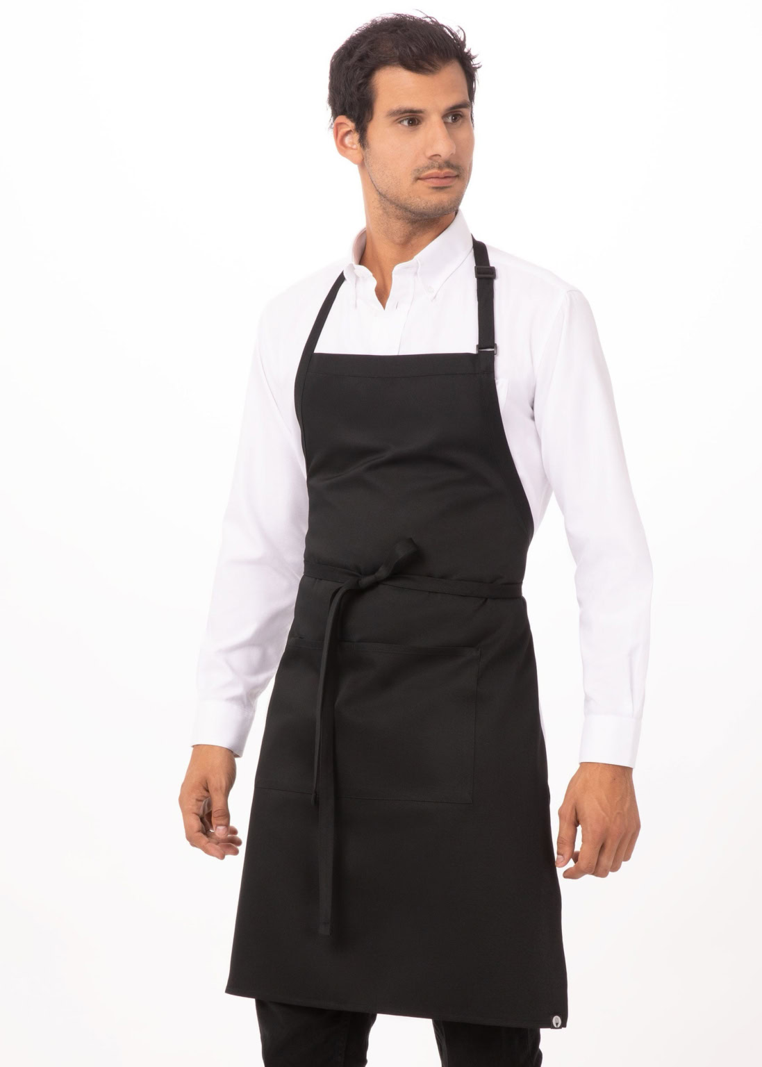 Butcher Apron - Black - Front butcher apron