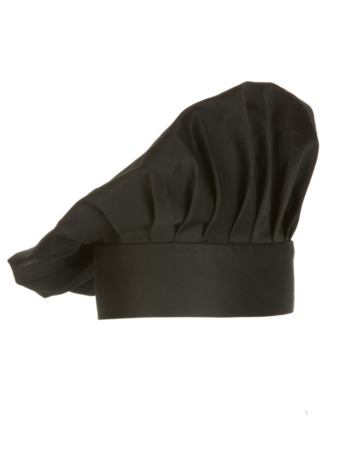 Chefs Hat - Black - Front Chefs Hat - Black - Front