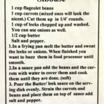 Close-up of traditional Sibouse recipe card with ingredients and cooking instructions.