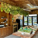 Fresh farm produce market showcasing leafy greens, vegetables, and organic products at The Gourmet Host.