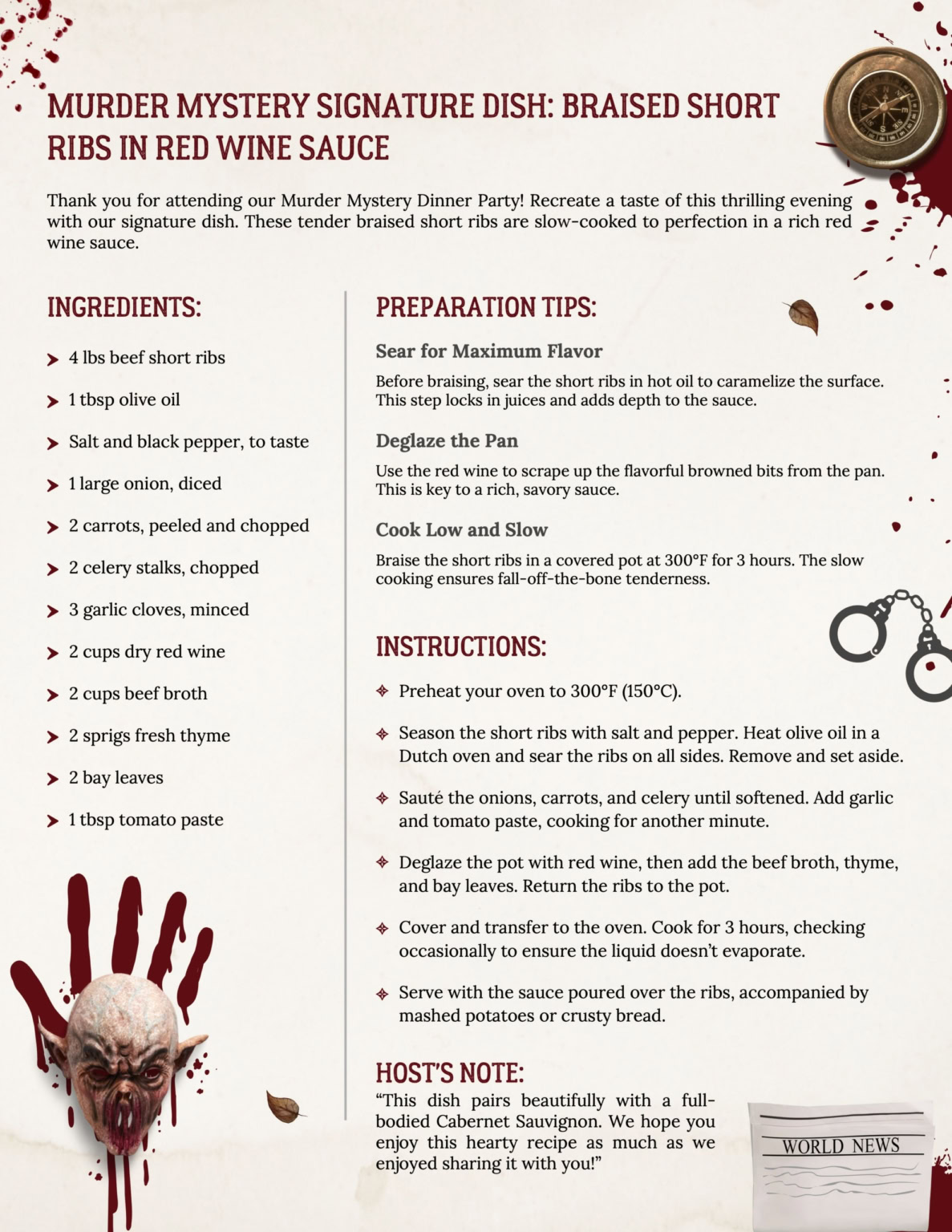 TGH – Murder Mystery Dinner Party 8.5 x 11-08 TGH – Murder Mystery Dinner Party 8.5 x 11-08