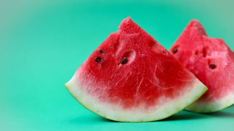 Juicy watermelon slices ideal for refreshing non-alcoholic cocktails and beverages.