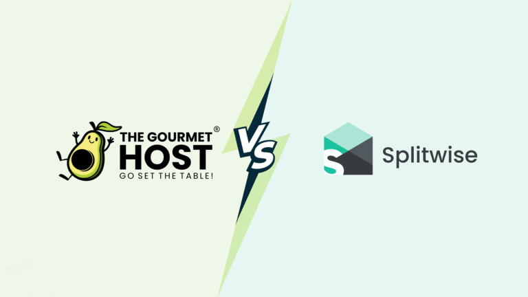 Comparison of The Gourmet Host and Splitwise recipe management tools.