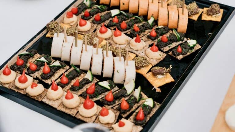 Delicious assorted sushi platter with various rolls and toppings for gourmet dining.